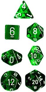 Chessex: Polyhedral Translucent Dice sets