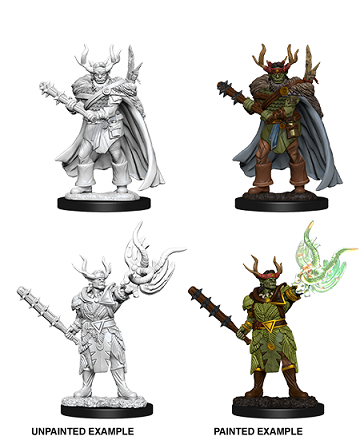 Pathfinder Battles Unpainted Miniatures: Half-Orc Male Druid