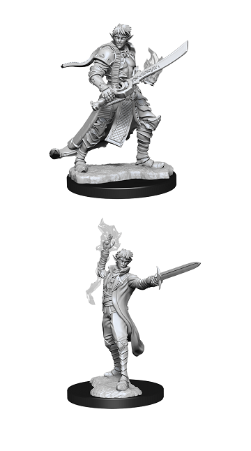 Pathfinder Battles Unpainted Miniatures: Elf Male Magus (Magic User)