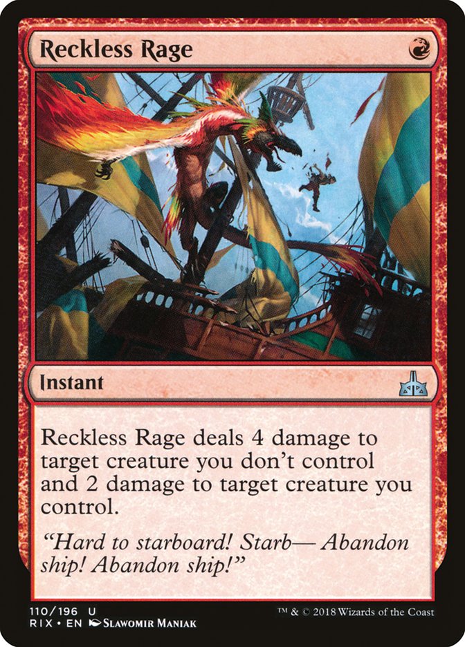 Reckless Rage [Rivals of Ixalan] | HFX Games