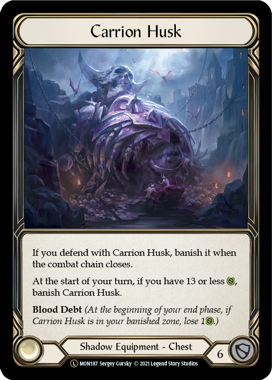 Carrion Husk (Rainbow Foil) [U-MON187-RF] Unlimited Edition Rainbow Foil