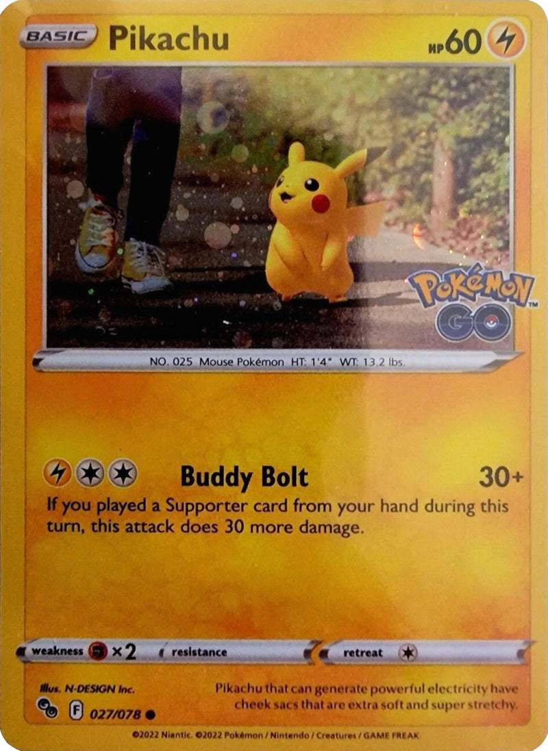 Pikachu (027/078) (Cosmos Holo) [PokÃƒÂ©mon GO]