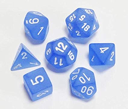Chessex: Polyhedral Frosted Dice sets