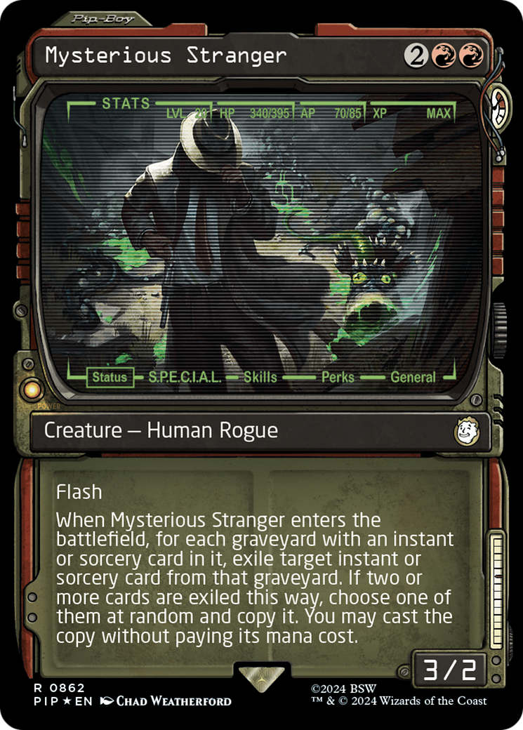 Mysterious Stranger (Showcase) (Surge Foil) [Fallout]