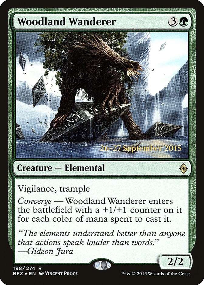 Woodland Wanderer [Battle for Zendikar Prerelease Promos] | HFX Games