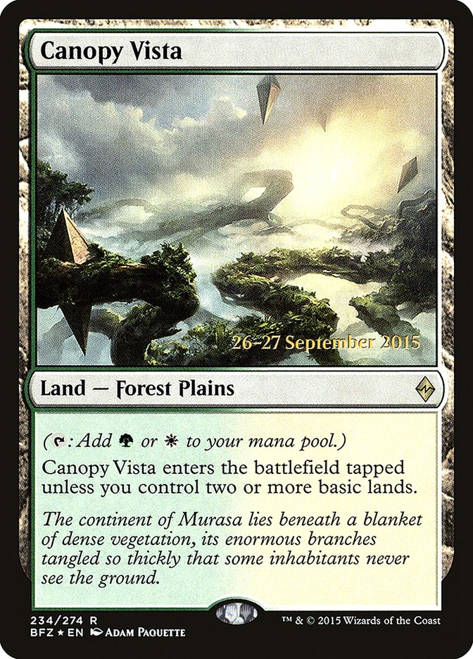 Canopy Vista [Battle for Zendikar Prerelease Promos] | HFX Games