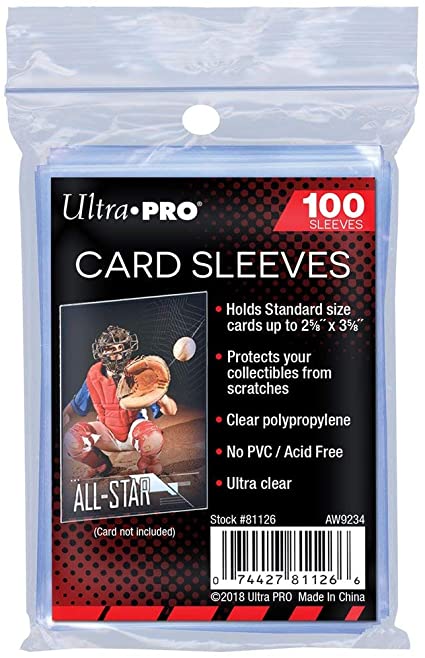 Ultra PRO Clear Card Sleeves for Standard Size (100ct)