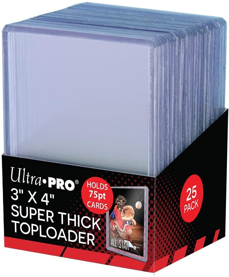 3" X 4" Clear Thick 75pt Toploader 25ct