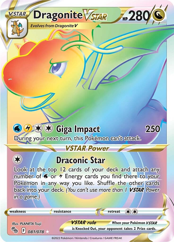 Dragonite VSTAR (081/078) [PokÃƒÂ©mon GO]