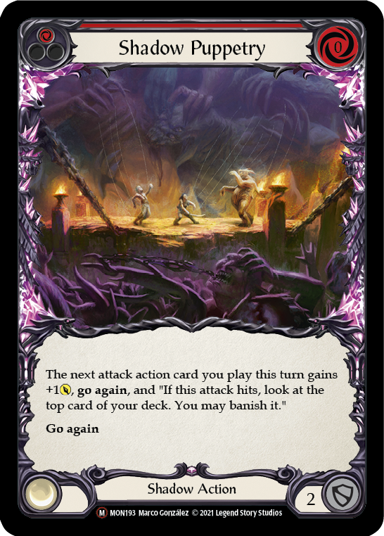 Shadow Puppetry (Rainbow Foil) [U-MON193-RF] Unlimited Edition Rainbow Foil