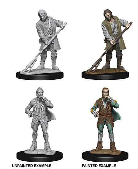 Pathfinder Battles Unpainted Miniatures: Townspeople (Farmer/Aristocrat)
