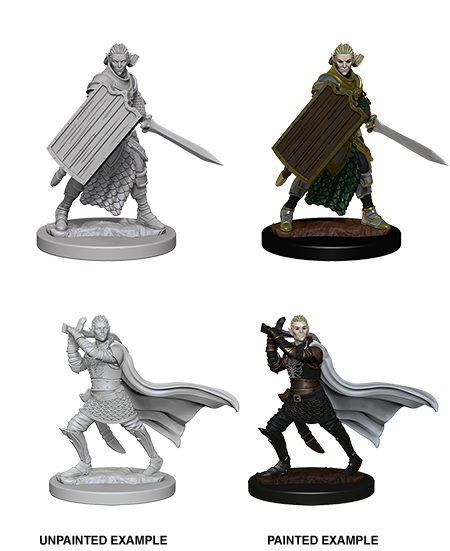 Pathfinder Battles Unpainted Miniatures: Elf Male Paladin