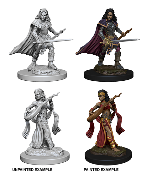 Pathfinder Battles Unpainted Miniatures: Human Female Bard