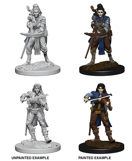 Pathfinder Battles Unpainted Miniatures: Elf Female Bard