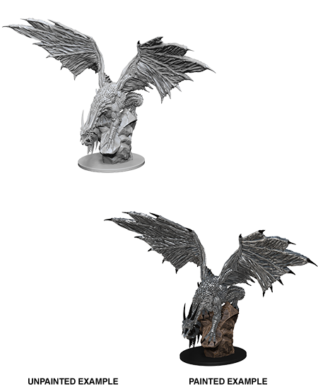 Pathfinder Battles Unpainted Miniatures: Silver Dragon