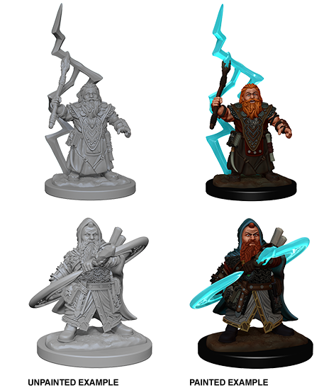 Pathfinder Battles Unpainted Miniatures: Dwarf Male Sorcerer