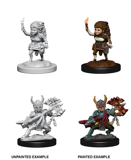 D&D Nolzur's Marvelous Miniatures: Halfling Female Fighter