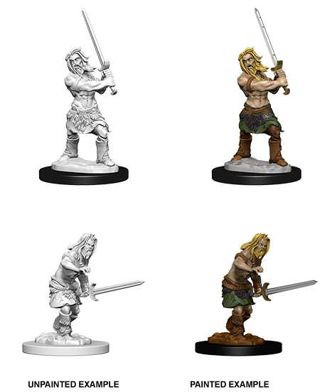 Pathfinder Battles Unpainted Miniatures: Human Male Barbarian