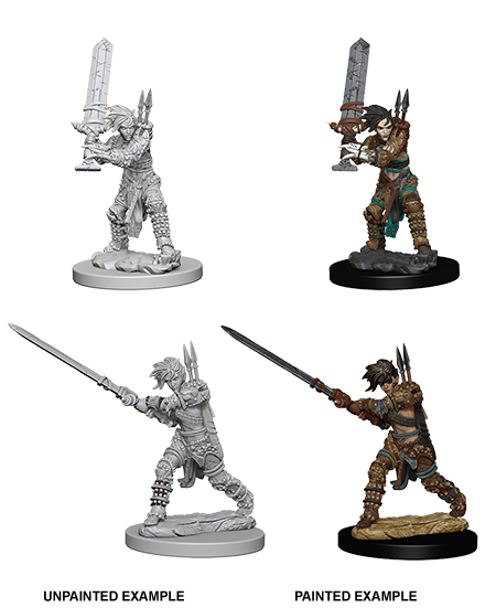 Pathfinder Battles Unpainted Miniatures: Human Female Barbarian
