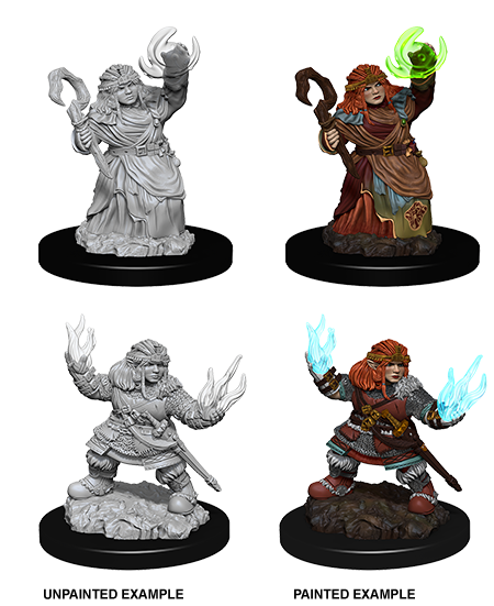 Pathfinder Battles Unpainted Miniatures: Dwarf Female Summoner