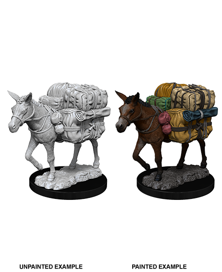 WizKids Deep Cuts Unpainted Miniatures: Pack Mule