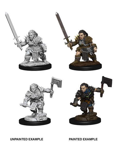 Pathfinder Battles Unpainted Minis: Dwarf Female Barbarian