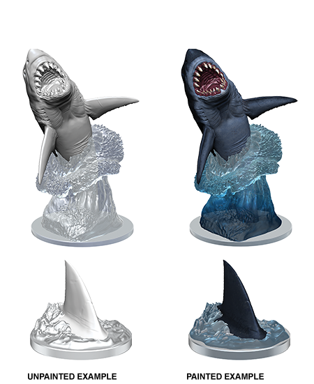 WizKids Deep Cuts Unpainted Miniatures: Shark