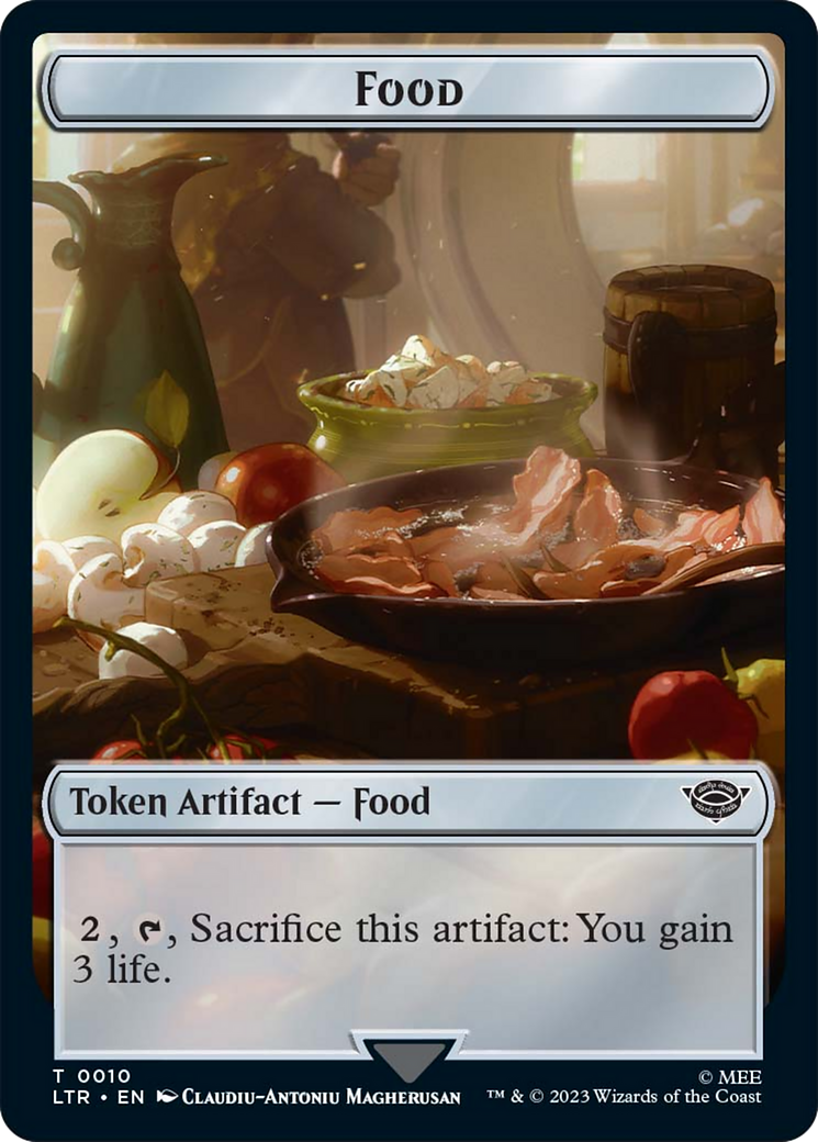 Food (10) // Treasure Double-Sided Token [The Lord of the Rings: Tales of Middle-Earth Tokens]