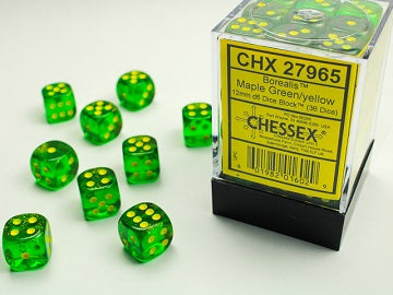 Chessex: D6 Borealis Dice Set - 12mm