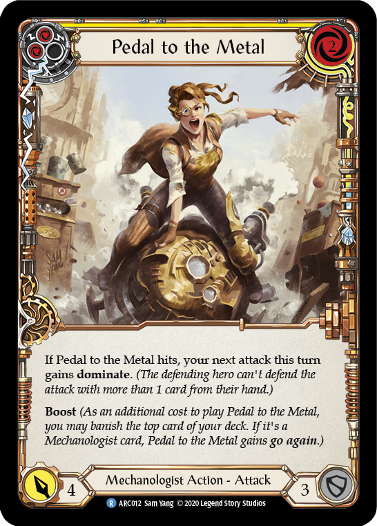 Pedal to the Metal (Yellow) [ARC012] Unlimited Edition Rainbow Foil