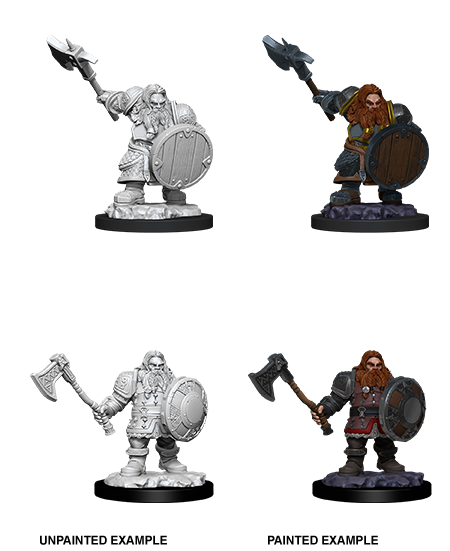 D&D Nolzur's Marvelous Miniatures: Dwarf Male Fighter