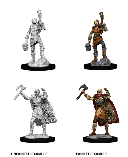 D&D Nolzur's Marvelous Miniatures: Human Female Barbarian