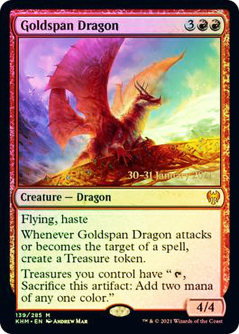 Goldspan Dragon [Kaldheim Prerelease Promos]