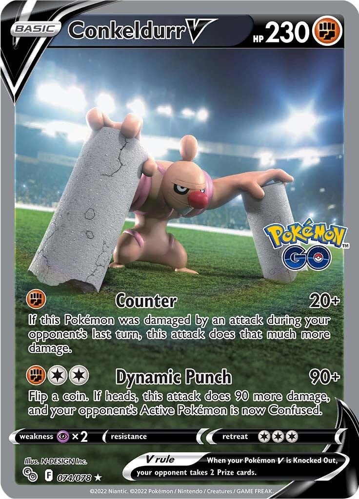 Conkeldurr V (074/078) [PokÃƒÂ©mon GO]
