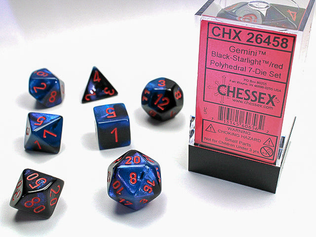 Chessex: Polyhedral Gemini Dice sets