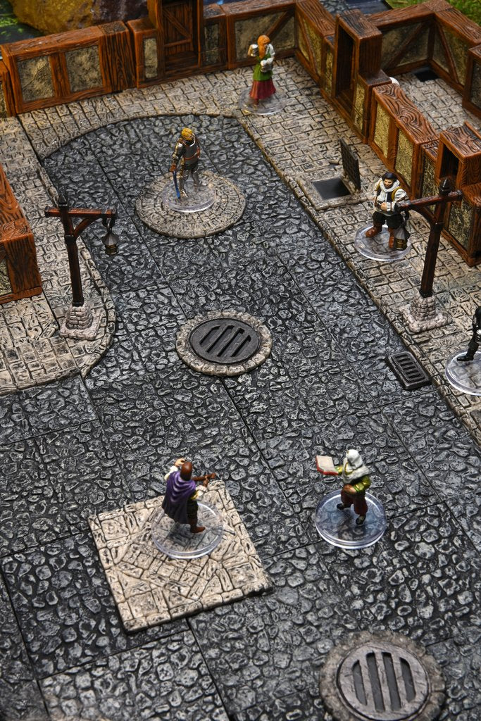 WarLock Tiles: Town & Village - Town Square