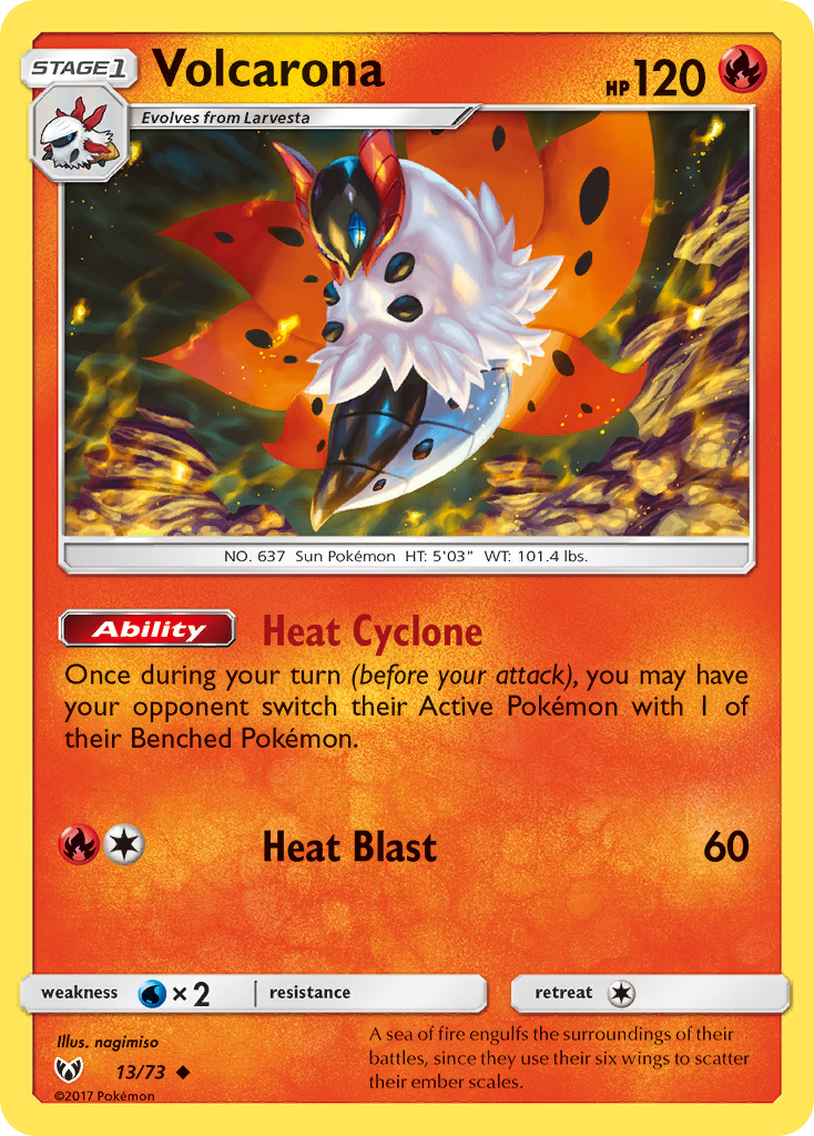 Volcarona (13/73) [Sun & Moon: Shining Legends]