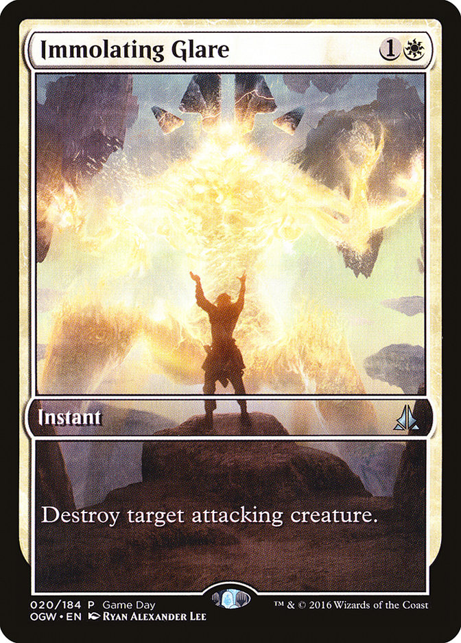 Immolating Glare (Game Day) (Extended Art) [Oath of the Gatewatch Promos] | HFX Games