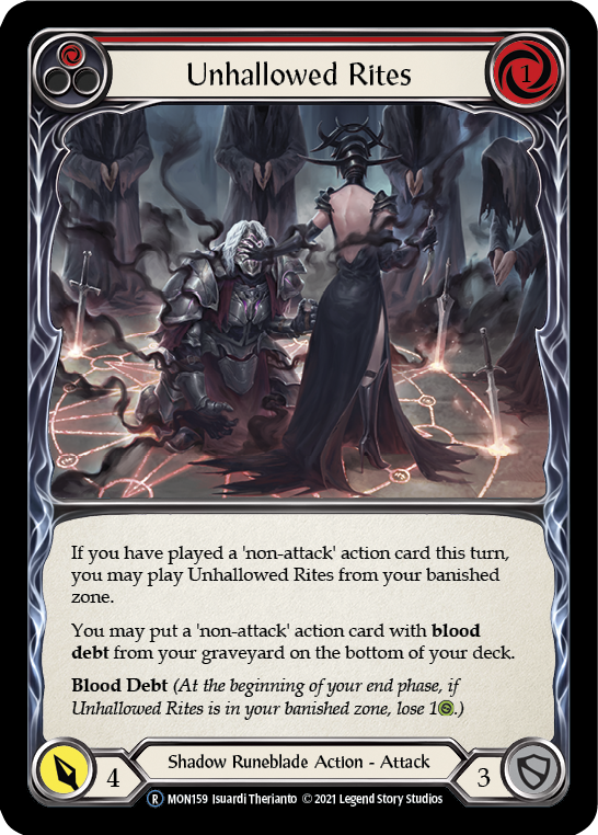 Unhallowed Rites (Red) [U-MON159] Unlimited Edition Normal