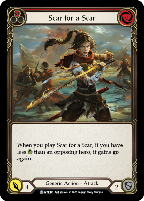 Scar for a Scar (Red) [WTR191] Unlimited Edition Rainbow Foil