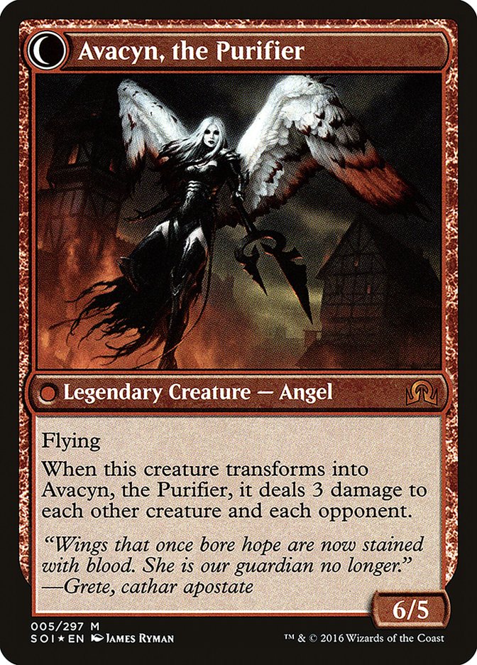 Archangel Avacyn // Avacyn, the Purifier [Shadows over Innistrad Prerelease Promos] | HFX Games