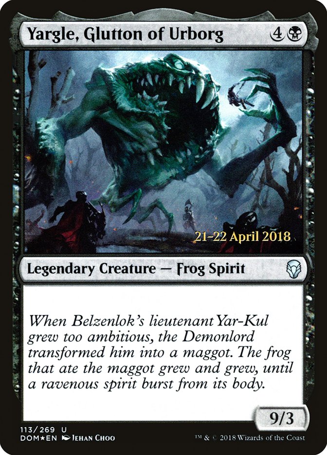 Yargle, Glutton of Urborg [Dominaria Prerelease Promos] | HFX Games