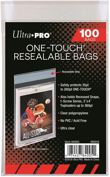 One-Touch Bags Resealable Sleeves