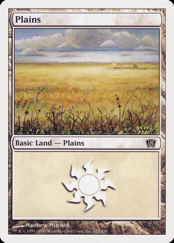 Plains (332) [Eighth Edition] | HFX Games