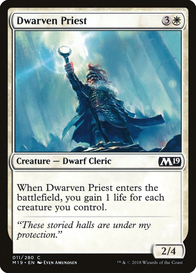 Dwarven Priest [Core Set 2019] | HFX Games