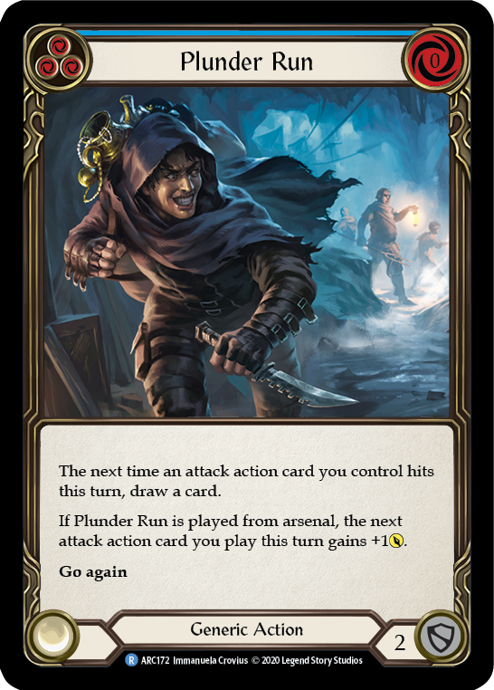 Plunder Run (Blue) [ARC172] Unlimited Edition Rainbow Foil