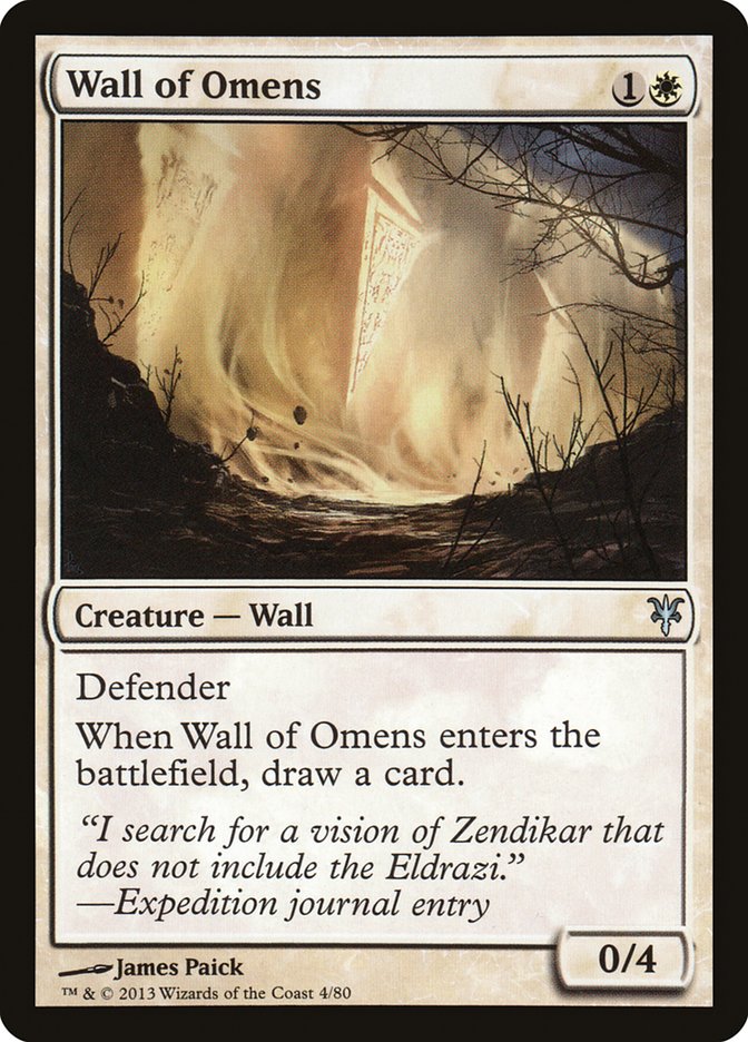 Wall of Omens [Duel Decks: Sorin vs. Tibalt] | HFX Games