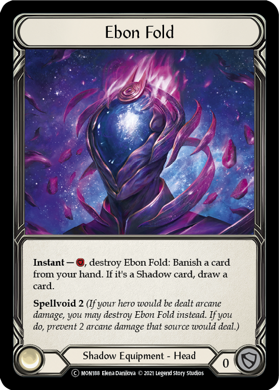 Ebon Fold (Rainbow Foil) [U-MON188-RF] Unlimited Edition Rainbow Foil