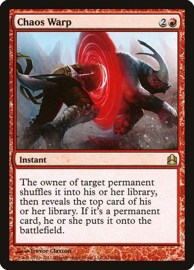 Chaos Warp [Commander 2011] | HFX Games