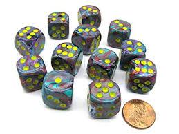Chessex: D6 Festive DICE SET - 12MM